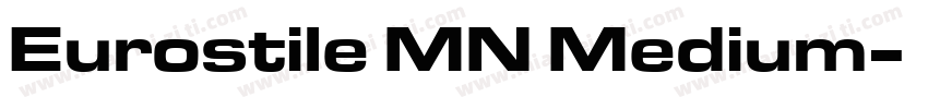 Eurostile MN Medium字体转换